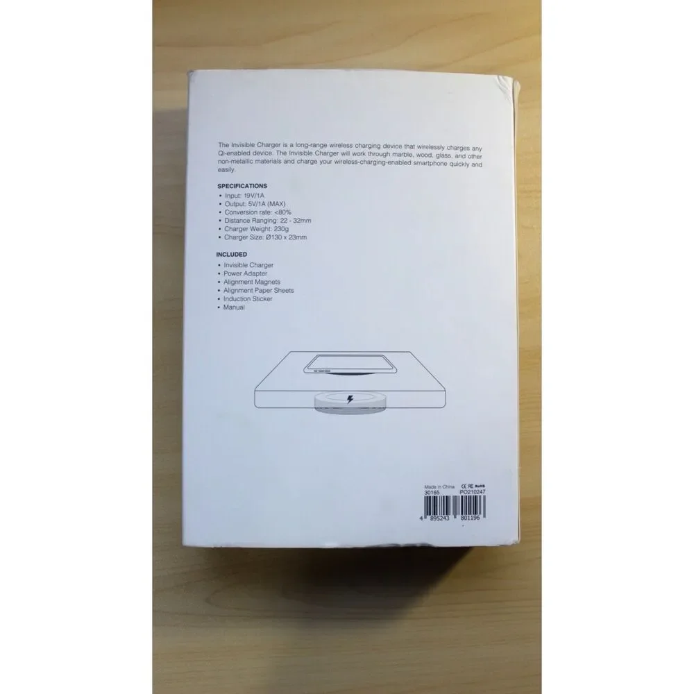 Invisible Under Desk Wireless Charger Open Box Missing Alignment Magnets